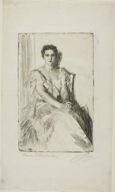 Rouva Cleveland II tekijältä Anders Leonard Zorn