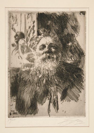 A. Rodinin muotokuva tekijältä Anders Leonard Zorn