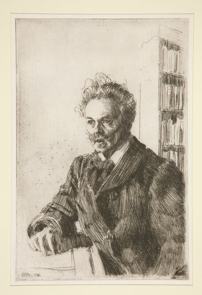 August Strindbergin muotokuva tekijältä Anders Leonard Zorn