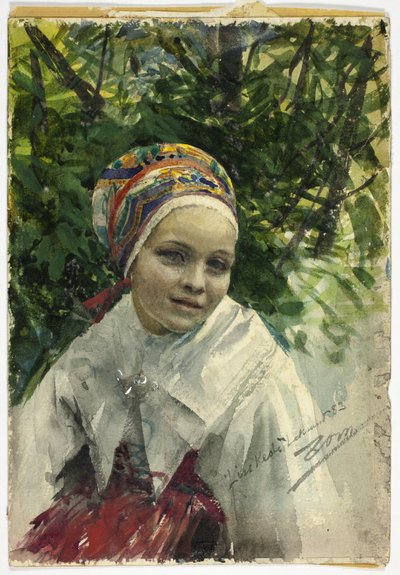 Tytön muotokuva tekijältä Anders Leonard Zorn