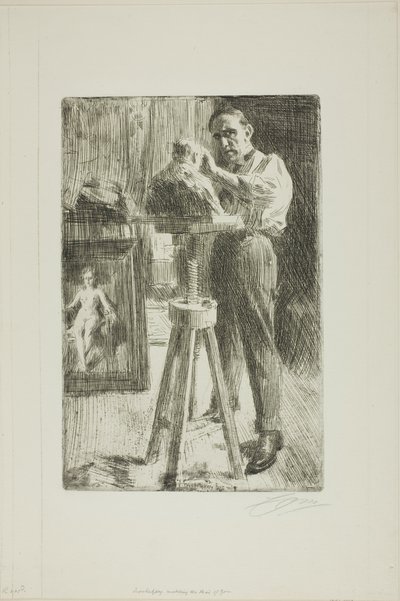 Prinssi Paul Troubetzkoy I (koko pituus) tekijältä Anders Leonard Zorn