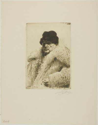 Omakuva 1916 tekijältä Anders Leonard Zorn