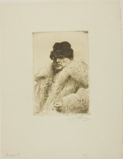 Omakuva 1916 tekijältä Anders Leonard Zorn