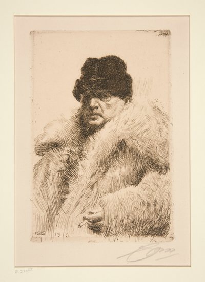 Omakuva 1916 tekijältä Anders Leonard Zorn