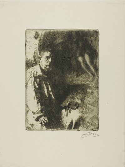 Omakuva mallilla II tekijältä Anders Leonard Zorn