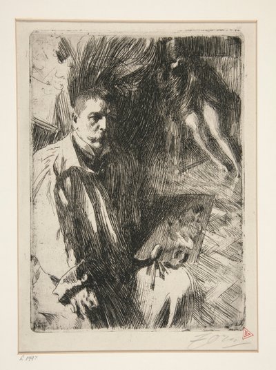 Omakuva mallilla II tekijältä Anders Leonard Zorn
