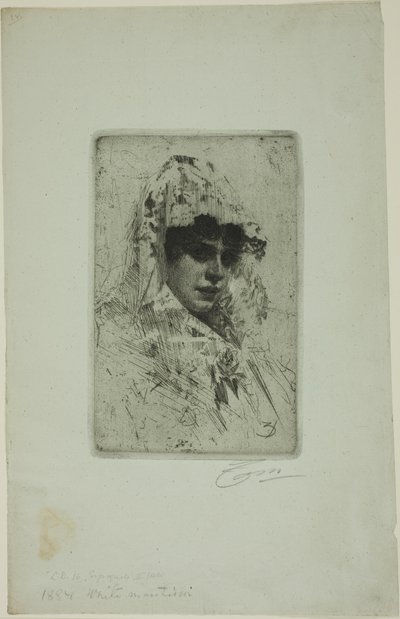 espanjalainen nainen tekijältä Anders Leonard Zorn