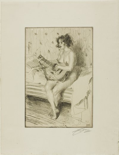 Kitara-soitin tekijältä Anders Leonard Zorn