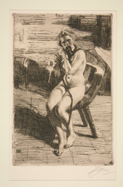 Hiusnauha, 1912 tekijältä Anders Leonard Zorn