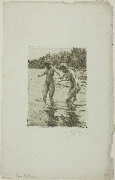 Kaksi uimaria tekijältä Anders Leonard Zorn