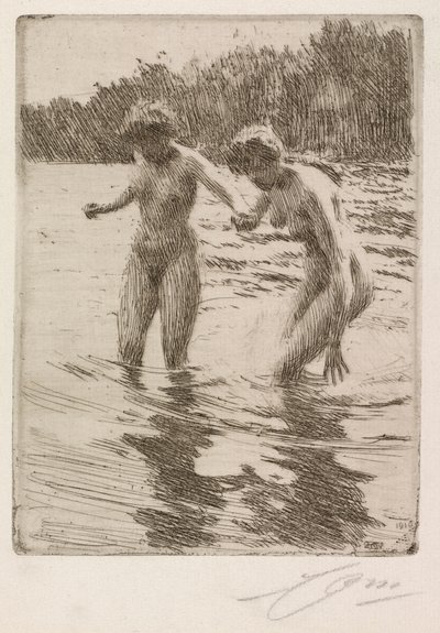Kaksi uimaria tekijältä Anders Leonard Zorn