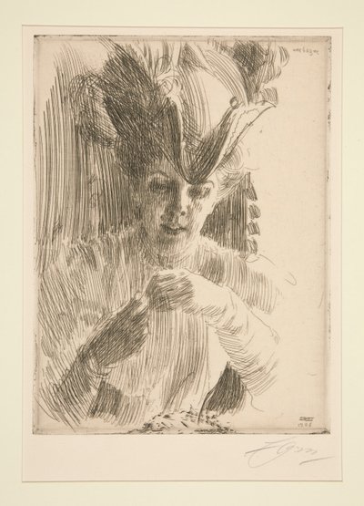 Sormus (rouva Wentzel Hagelslam) tekijältä Anders Leonard Zorn