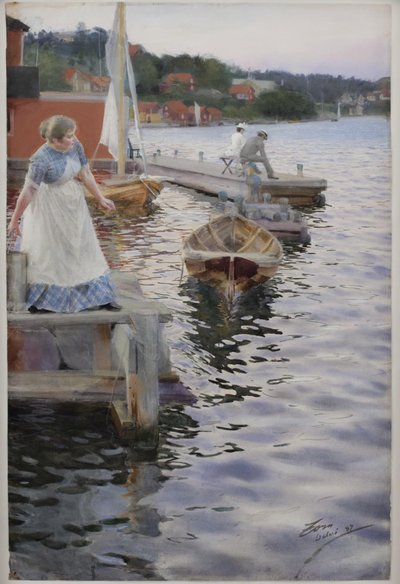 Aallot lippaavat tekijältä Anders Leonard Zorn