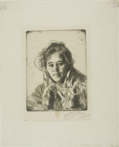 Nuori tyttö Morasta (Kråkbergin Anna) tekijältä Anders Zorn