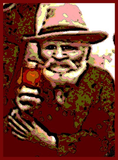 TOAST TO THE PAST LIFE, 2002 (Digitaalinen maalaus) tekijältä Ando Gilardi