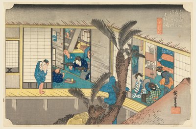 Akasaka, henkinen jäsen, Te fifty-three S tane s of Te urban alemman d tekijältä Ando Hiroshige