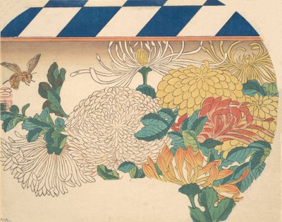 Viuhkamaiset krysanteemit, 1840-luku, 1840-luku. tekijältä Ando Hiroshige