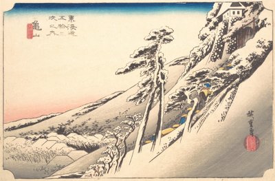 Selkeää säätä lumen jälkeen, 1800-luku. tekijältä Ando Hiroshige