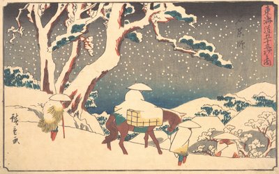 Gyosho Tokaido: Onko se hyvä? 1842. , hyttynen. 1842. tekijältä Ando Hiroshige