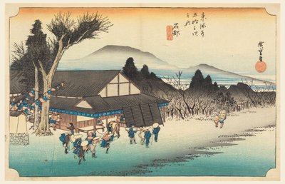 Ishibe (Sato Mekawa), jäsen Te fifty-Three S Tachi sound of the city alempi d tekijältä Ando Hiroshige