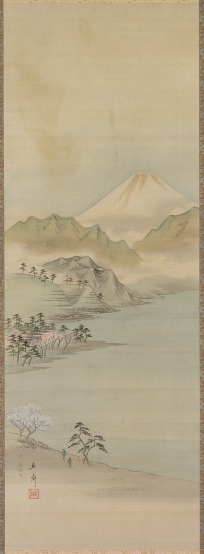 Suwajärvi, 1800-luku. tekijältä Ando Hiroshige