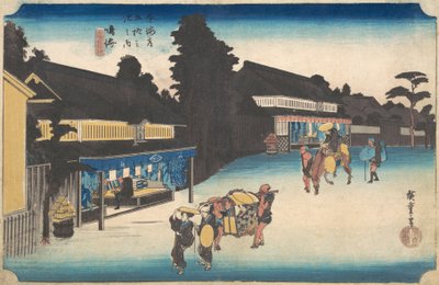 Narumi, kuuluisa Arimatsu Shibori? 1832-1833. tekijältä Ando Hiroshige