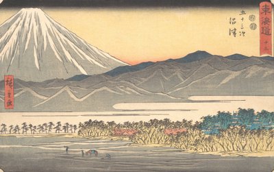 Numazu, kuten 1840, n. 1840. tekijältä Ando Hiroshige