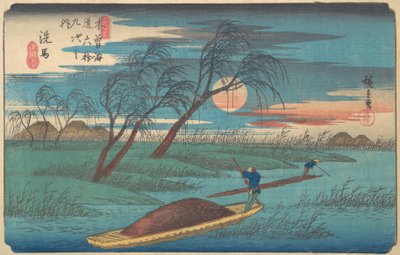 Senban asema, n. 1836, n. 1836. tekijältä Ando Hiroshige