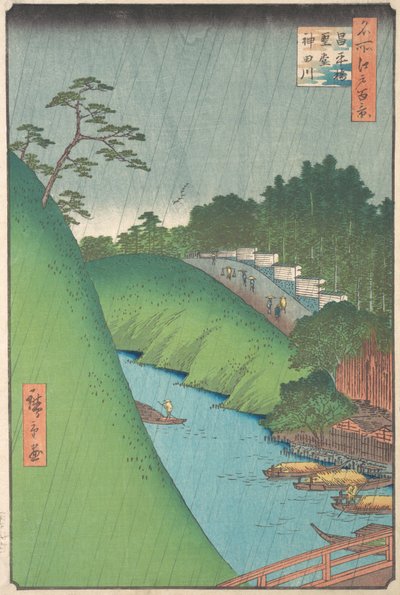 Pastori Hatsuhira, 1857, pastori Kanda. , 1857. tekijältä Ando Hiroshige