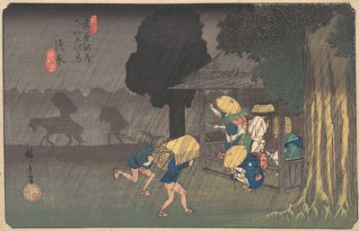 Suhara, Kisokaidon 69 asemalta, n. 1838, n. 1838. tekijältä Ando Hiroshige