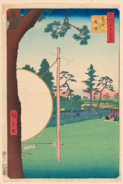 Takata-ratsastuskenttä (Takata-no-baba) Sarjasta Sata kuuluisaa näköalaa Edoon tekijältä Ando Hiroshige