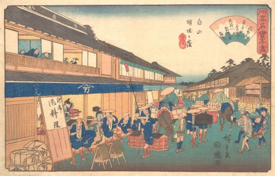 Teetalo Hakusenin alueella, n. 1835-42, n. 1835-42. tekijältä Ando Hiroshige