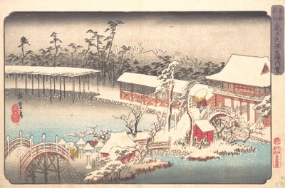 Tenmagu Shline Kameidon jäsenen S:ssä, vai mitä? 1833-43. , hyttynen. 1833-43. tekijältä Ando Hiroshige