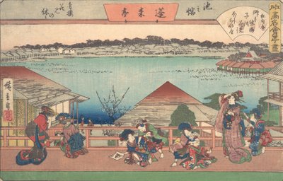 Naiset..., sarjasta The Fifty-3 Stations of the Tokaido Road, 1900-luvun alku tekijältä Ando Hiroshige