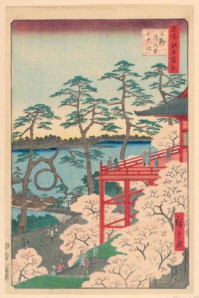 Yamashita Quarter, Ueno (Ueno Yamashita) Sarjasta Sata näkymää Edosta tekijältä Ando Hiroshige