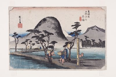 Hiratsuka: Nawate Roa d (Hiratsuka, Nawate Michi) tekijältä Ando or Utagawa Hiroshige