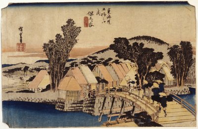 Hodogaya, Shinmachi B Ridge tekijältä Ando or Utagawa Hiroshige