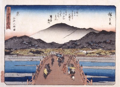 Kuyoto Sau paikka B syy tekijältä Ando or Utagawa Hiroshige