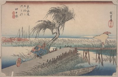 Mie joki tekijältä Ando or Utagawa Hiroshige