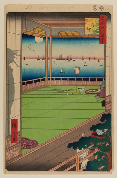 Kuun näköalapaikka tekijältä Ando or Utagawa Hiroshige