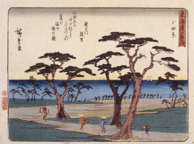 Odawara tekijältä Ando or Utagawa Hiroshige