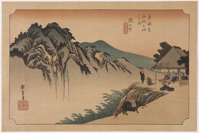 Sakashita: Fudette Mine (Shinoshita, Fudete Mine) tekijältä Ando or Utagawa Hiroshige
