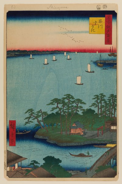 Shinagawa Susaki tekijältä Ando or Utagawa Hiroshige