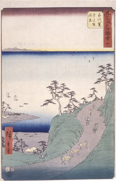 S Tachion 33, Shirasu; tekijältä Ando or Utagawa Hiroshige