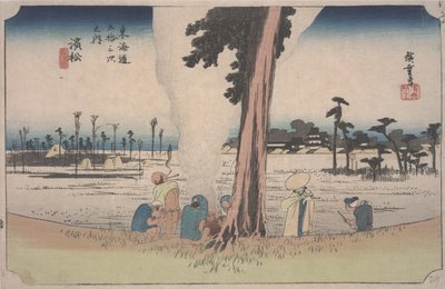 Talvi kohtaus tekijältä Ando or Utagawa Hiroshige