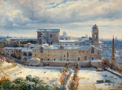 Santa Trinità dei Monti lumessa tekijältä André Giroux