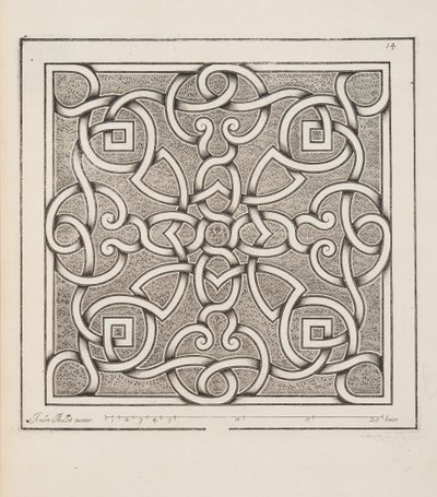 Design for Parterre, Theater des Plans et Jardinages, pub.1652 tekijältä André Mollet