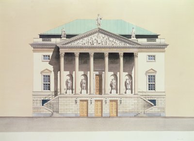 Deutsche Staatsoper, Berliini, Saksa 18. vuosisadan julkisivu tekijältä Andras Kaldor