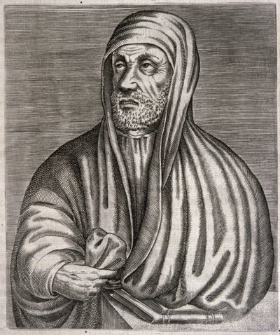 Abu Ali al-Husain ibn Abdallah ibn Sinan muotokuva nimeltä Avicenna (kaiverrus) tekijältä Andre (after) Thevet