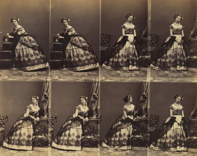 Clara Silvois, 1861. tekijältä Andre Adolphe Eugene Disderi